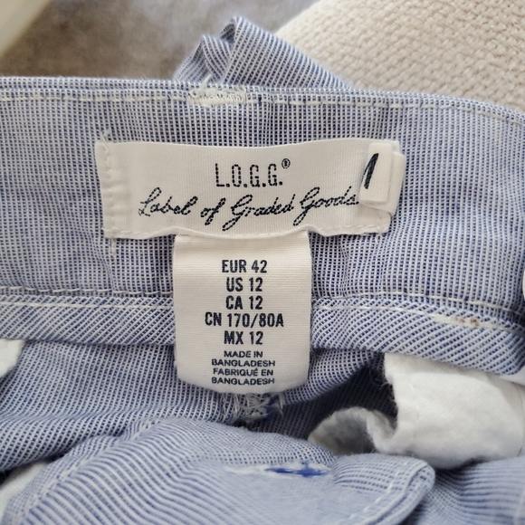 Loog White/Blue striped women's pants. - Picture 7 of 8